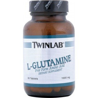 Twinlab L-Glutamine 1000 mg 500mg-100 Capsules