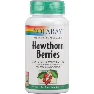 Solaray Hawthorn Berries 525mg 525mg-100 Capsules