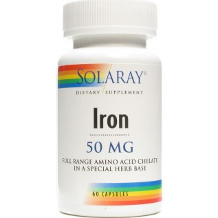 Solaray Iron 50mg 50mg-60 Capsules