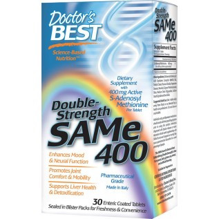 Doctor's Best SAMe Double Strength 400mg 400mg-60 Tablets