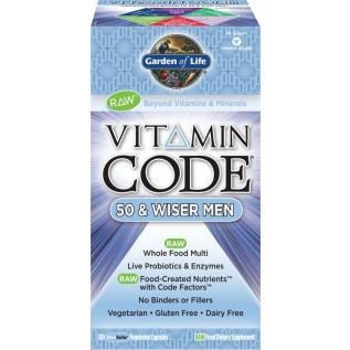 Garden Of Life Vitamin Code 50 - Wiser Men 120 Capsules