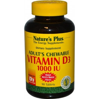 Nature's Plus Adult's Chewable Vitamin D3 90 Tablets