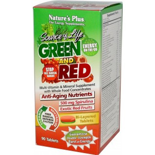 Nature's Plus Source of Life Green And Red 90 Tablets