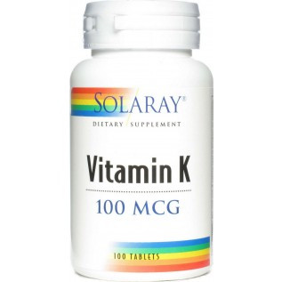 Solaray Vitamin K 100 Tablets
