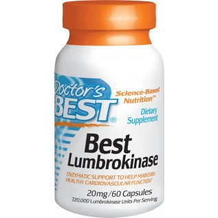 Doctor's Best Best Lumbrokinase 60 Capsules