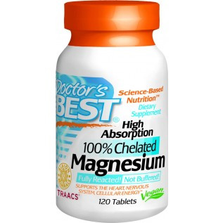 Doctor's Best High Absorption Magnesium 120 Tablets