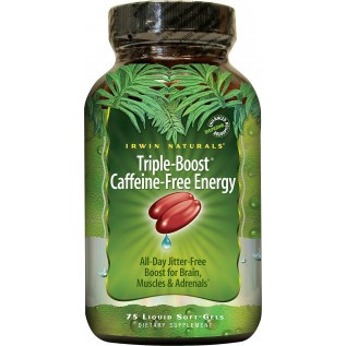 Irwin Naturals Triple-Boost Caffeine-Free Energy 75 Softgels