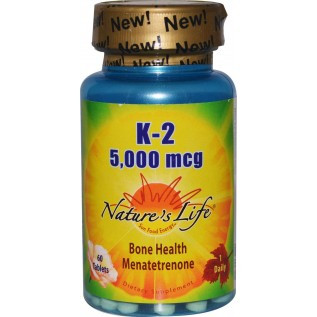 Nature's Life K-2 5000 mcg 5000 mcg-60 Tablets
