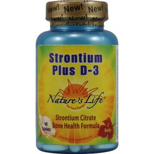 Nature's Life Strontium Plus D-3 60 Tablets