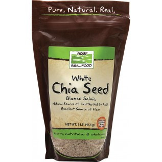 Now White Chia Seeds Blanco Salvia 1 Lb.