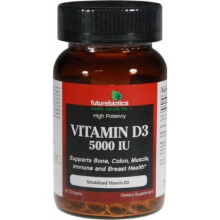 Futurebiotics Vitamin D3 5000 IU 2000 IU-120 Softgels