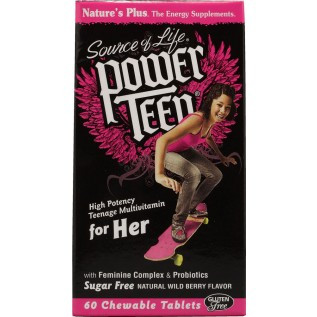 Nature's Plus Power Teen For Her 60 Chewable Tablets