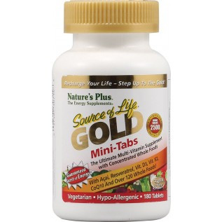 Nature's Plus Source of Life GOLD Mini-Tabs 180 Tablets