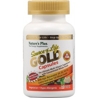 Nature's Plus Source of Life GOLD Capsules 90 V-Capsules
