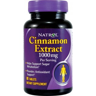 Natrol Cinnamon Extract 1000mg 1000mg-80 Tablets