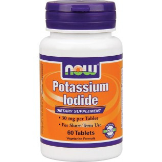 Now Potassium Iodide 30 mg 30mg-60 Tablets