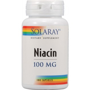 Solaray Niacin 100 mg 500mg-100 Capsules