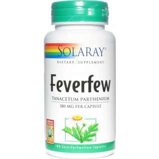 Solaray Feverfew Leaves 100 Capsules