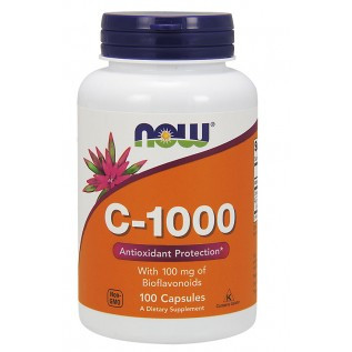 Now C 1000 w-Bioflavonoids 100 Capsules