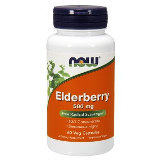Now Elderberry 500 mg 60 V-Capsules