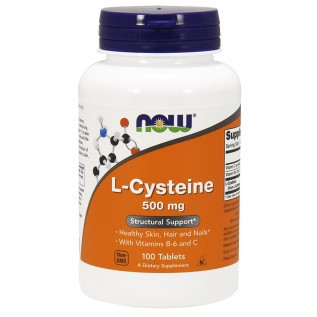 Now L-Cysteine 500 mg 500mg-100 Tablets