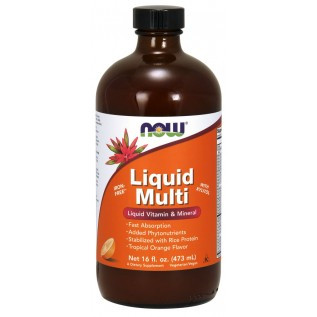 Now Liquid Multi-Tropical Orange 16 Oz.