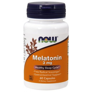 Now Melatonin 3 MG 180 Capsules