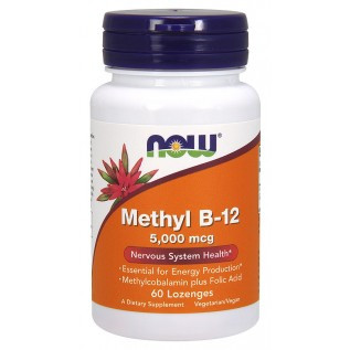 Now Vitamin B-12 5000 mcg 5000 mcg-60 Lozenges