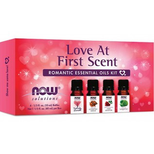 Now Love At First Scent Essential Oils Kit  4 Bottles