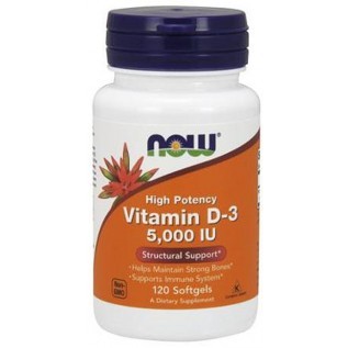 Now Vitamin D-3 5000 IU 240 Softgels