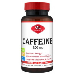 Olympian Labs Caffeine 200 mg 100 Tablets
