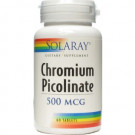 Solaray Chromium Picolinate 500mg 500mg-60 Tablets