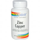 Solaray Zinc Copper 100 Capsules