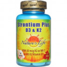 Nature's Life Strontium Plus D3 - K2 60 Tablets
