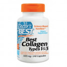 Doctor's Best Best Collagen Types 1 - 3 500mg-240 Capsules