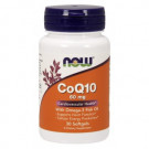Now CoQ10 With Omega-3 Fish Oil 60mg 60 Softgels